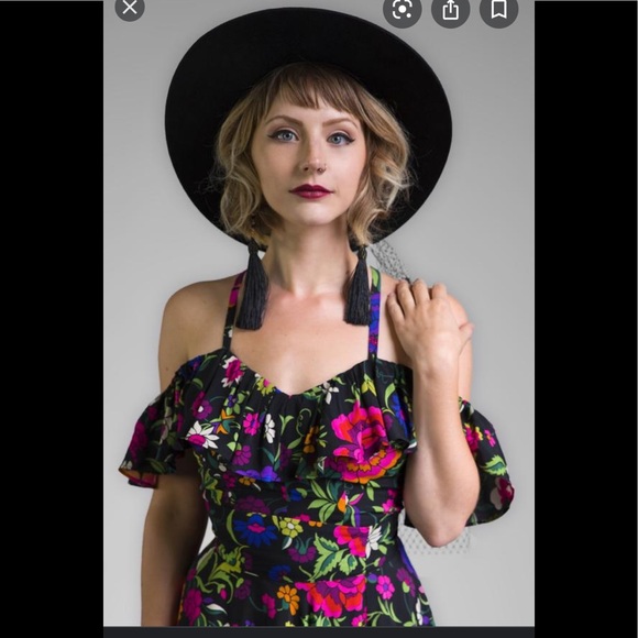 Trashy Diva Tops - Trashy diva Hollywood mod flamenco top